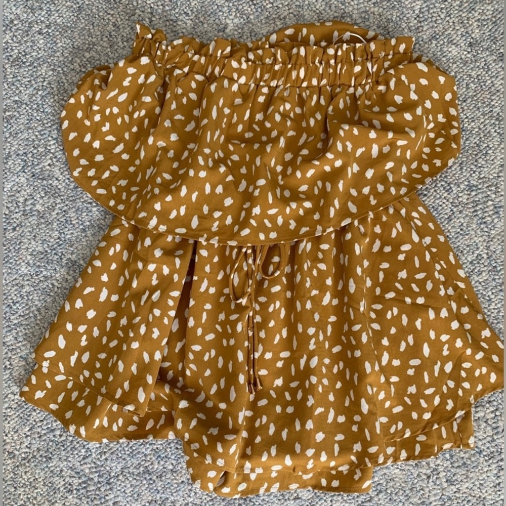 Pink Lily Boutique strapless romper